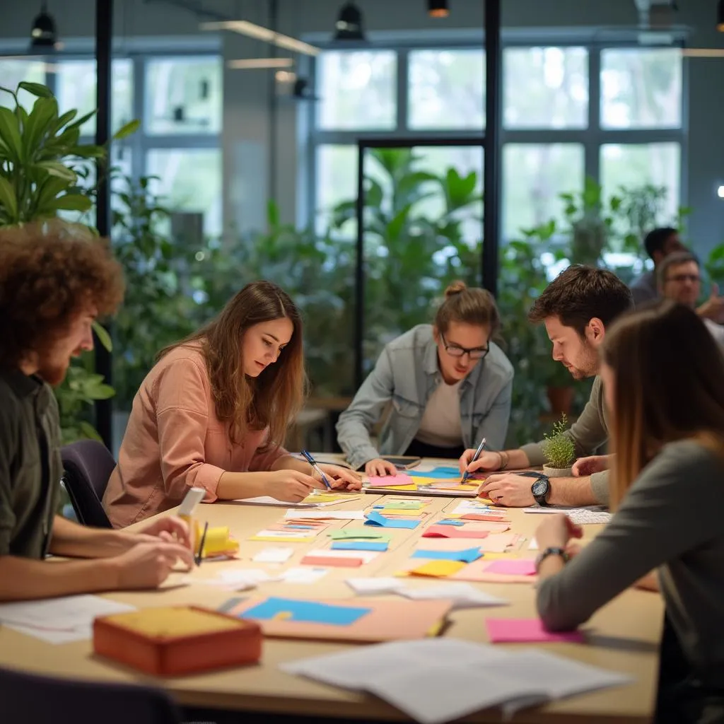 Sesión de design thinking para ejecutivos